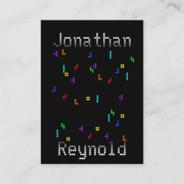 Tarjeta De Visita Diseñador de desarrolladores de juegos de rompecab