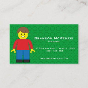 Tarjeta De Visita Diseñador de edificios de bloques