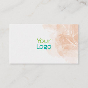 Tarjeta De Visita Diseñador de estilo floral minimalista