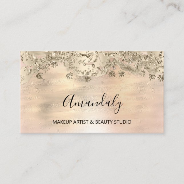 Tarjeta De Visita Diseñador de eventos Rosa Influencer Blogger Styli (Anverso)