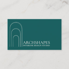Tarjeta De Visita Diseñador de geometría de arquitectura interior ve