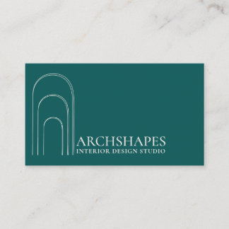 Tarjeta De Visita Diseñador de geometría de arquitectura interior ve