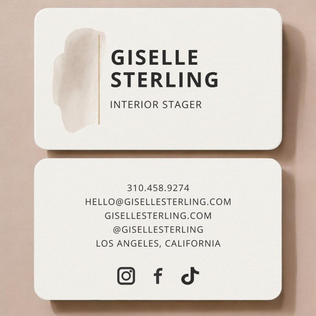Tarjeta De Visita Diseñador de interiores (Subido por el creador)