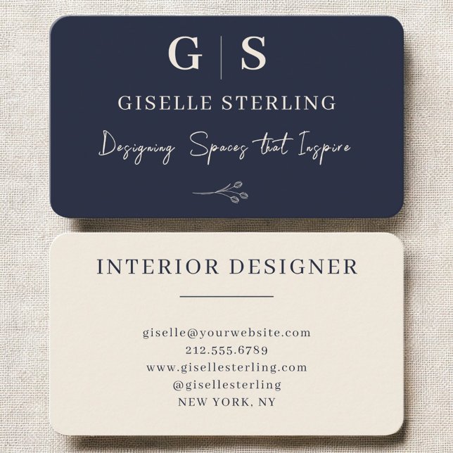 Tarjeta De Visita Diseñador de interiores (Subido por el creador)