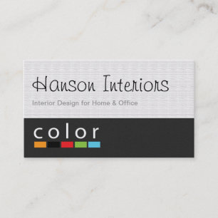 Tarjeta De Visita Diseñador de interiores