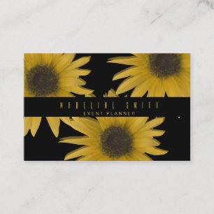 Tarjeta De Visita Diseñador de interiores de girasoles 3D Jardín