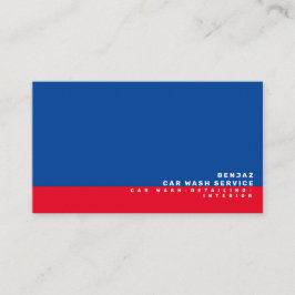 Tarjeta De Visita Diseñador de interiores de lavado de coches Blue R