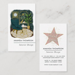 Tarjeta De Visita Diseñador de interiores Millionaire