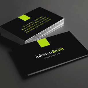 Tarjeta De Visita Diseñador de interiores Moderna Mint Green