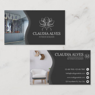 Tarjeta De Visita Diseñador de interiores personalizado