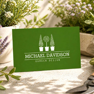 Tarjeta De Visita Diseñador de jardines