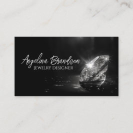 Tarjeta De Visita Diseñador de joyas de cristal de diamantes espumos