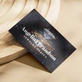 Tarjeta De Visita Diseñador de joyas de cristal de diamantes espumos