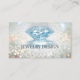 Tarjeta De Visita Diseñador de joyas de diamantes de brillo ultraesp