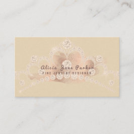 Tarjeta De Visita Diseñador de joyas de diamantes de purpurina de or