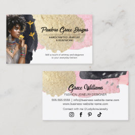 Tarjeta De Visita Diseñador de Joyas Hechas a Mano