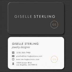 Tarjeta De Visita Diseñador de Joyas Profesional