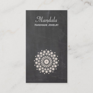 Tarjeta De Visita Diseñador de joyas Rustic Lotus Flower
