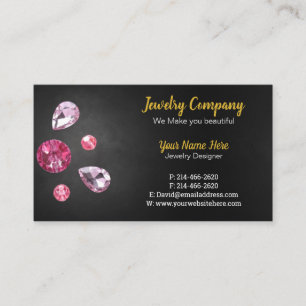 Tarjeta De Visita Diseñador de joyas/Tarjeta de presentación para ve