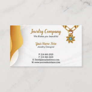 Tarjeta De Visita Diseñador de joyas/Tarjeta de presentación para ve