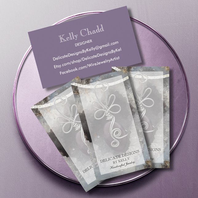 Tarjeta De Visita Diseñador de joyería de ajuste de cables (Subido por el creador)