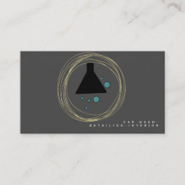 Tarjeta De Visita Diseñador de logotipos de interiores de lavado de 