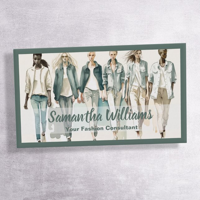 Tarjeta De Visita Diseñador de moda (Fashion Designer Business Cards)