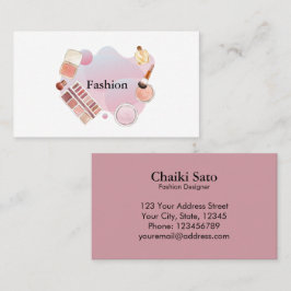 Tarjeta De Visita Diseñador de moda acuarela