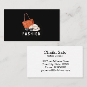 Tarjeta De Visita Diseñador de moda acuarela