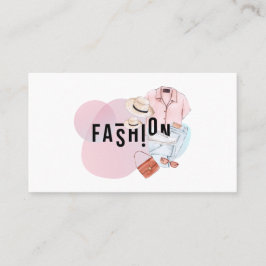 Tarjeta De Visita Diseñador de moda acuarela