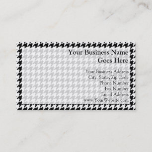 Tarjeta De Visita Diseñador de moda con estilo Black/White