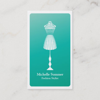 Tarjeta De Visita Diseñador de moda Dressform Business Card