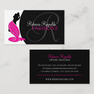 Tarjeta De Visita Diseñador de Moda Elegante