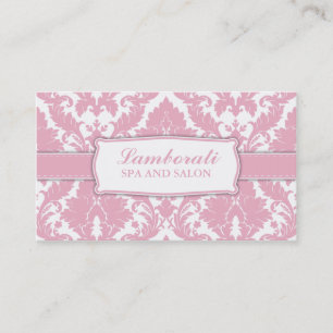 Tarjeta De Visita Diseñador de moda elegante del estampado de flores