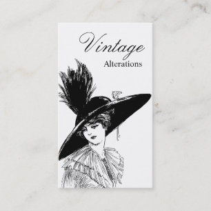 Tarjeta De Visita Diseñador de moda vintage Alteration Seamstress