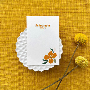 Tarjeta De Visita Diseñador de paisajes botánicos minimalistas de te