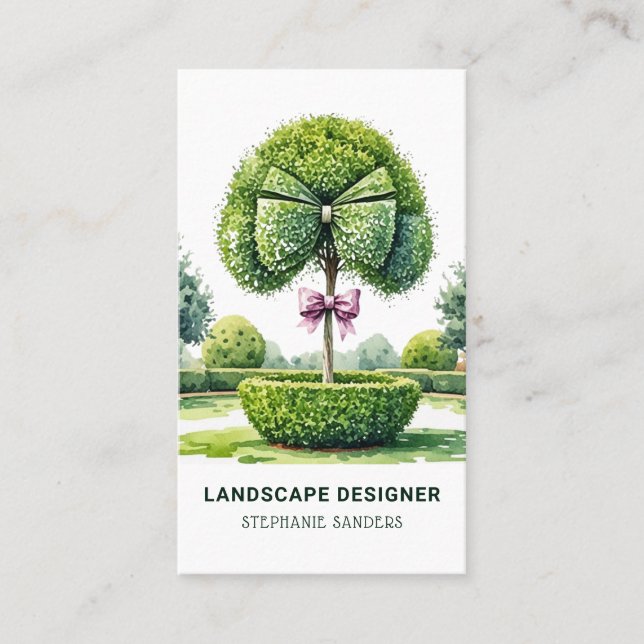 Tarjeta De Visita Diseñador de paisajes de temas (Anverso)