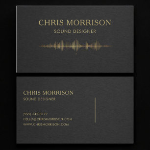 Tarjeta De Visita Diseñador de Sonido