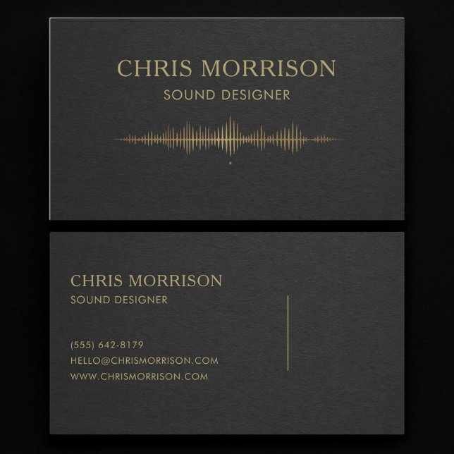 Tarjeta De Visita Diseñador de Sonido (Subido por el creador)