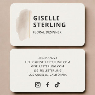 Tarjeta De Visita Diseñador floral