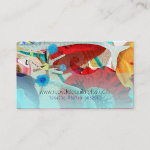 Tarjeta De Visita Diseñador Floral de acuarela