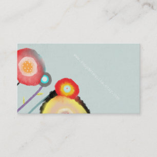Tarjeta De Visita Diseñador floral de la acuarela