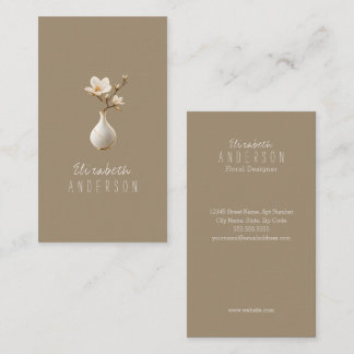 Tarjeta De Visita Diseñador floral elegante