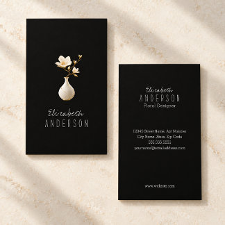 Tarjeta De Visita Diseñador floral elegante
