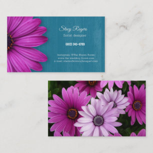 Tarjeta De Visita Diseñador florístico Fuscha Daisies