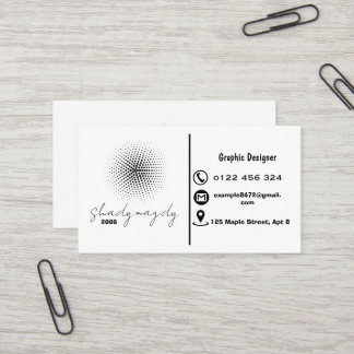 Tarjeta De Visita Diseñador Gráfico Creativo