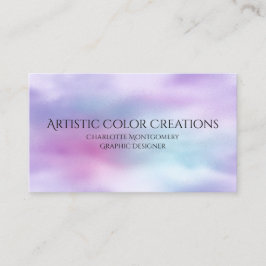 Tarjeta De Visita Diseñador gráfico de Sky de color bonito