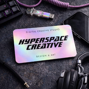 Tarjeta De Visita Diseñador Gráfico Holográfico