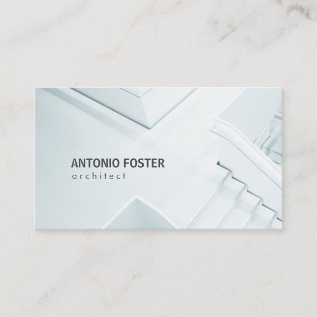 Tarjeta De Visita Diseñador interior moderno de arquitectos negros y (Anverso)