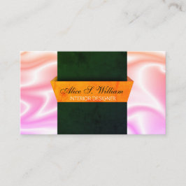 Tarjeta De Visita Diseñador interior moderno diseñado en 3D